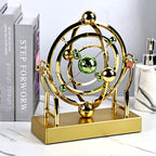 OrbitMotion Perpetual Motion Pendulum Decorative Metal Desk Toy Gold