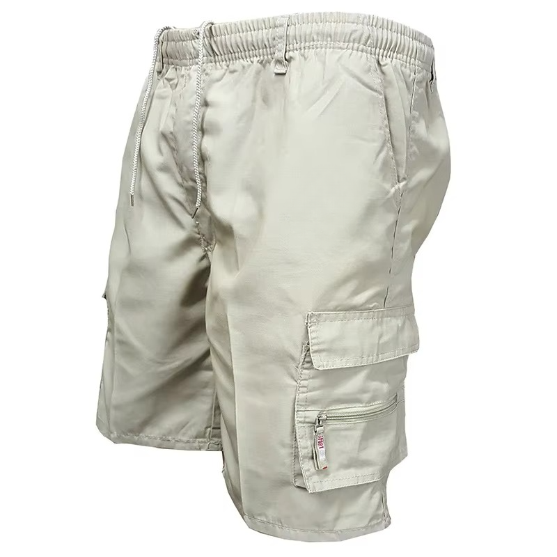 Men’s Loose Fit Cargo Shorts Cotton Blend Multi Pockets Plus Sizes Casual Outdoor Work
