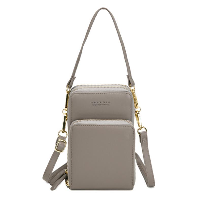Touchscreen Phone Crossbody Bag with RFID Blocking and Removable Straps, Synthetic Leather, Fits Phones Up to 6.5 Inch