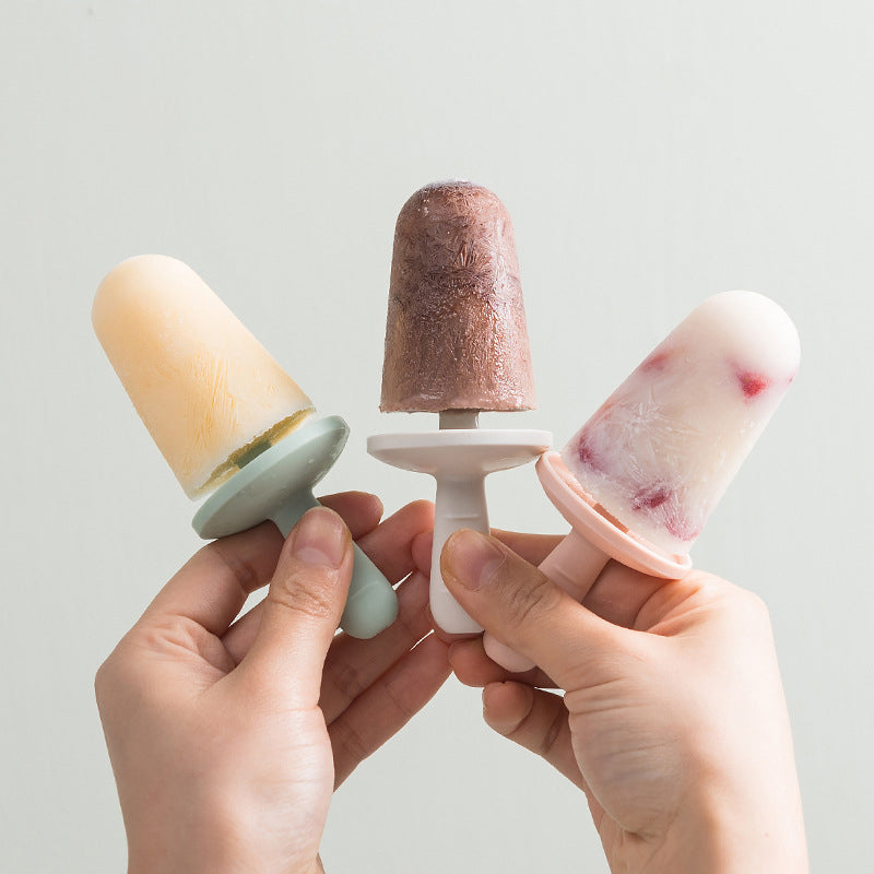 Harrow Silicone Popsicle Mold Set with Catch Tray Flexible Ice Cream Maker 4 Colors