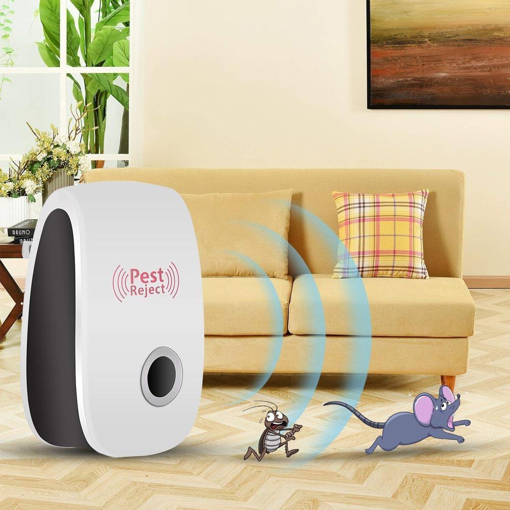 Ultrasonic Pest Repeller 3-Pack Electronic Rodent Insect Repellent Safe for Pets and Children