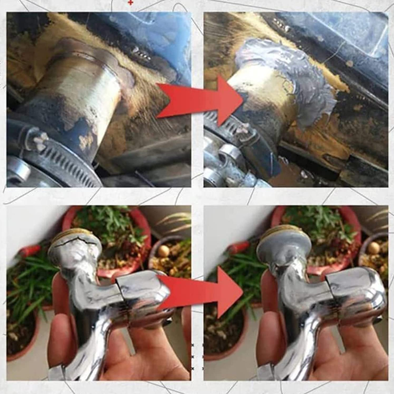 Metal Repair Adhesive Epoxy 2-Part Fast Curing High Strength Heat Resistant for DIY Home Automotive Marine Repairs