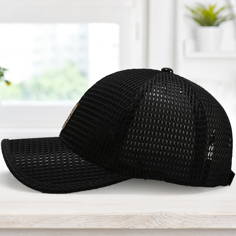 Summer Outdoor Baseball Cap Breathable Mesh Adjustable Quick-Dry Lightweight UV Protection