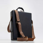 Writers Messenger Wooden Box A5 Walnut Storage Case with Pen Holders and Clips
