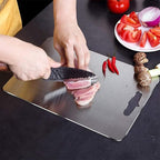 TitanPro Stainless Steel Cutting Board Durable Rust-Proof Antibacterial Kitchen Chopping Block