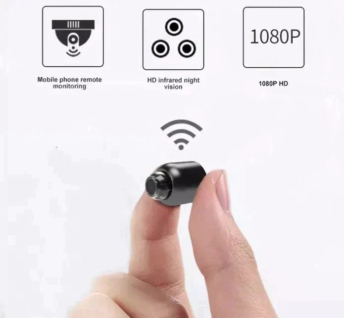 Ultracompact WiFi IP Surveillance Camera 1080P Full HD Night Vision Indoor Security Camera