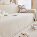 Minimalist Waterproof Chenille Sofa Cover Pet-Friendly Machine Washable Various Sizes