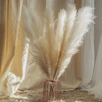 Harrow Pampas Grass Bouquet 80 cm Real Dried Natural White Beige Gray 5 or 10 Pieces