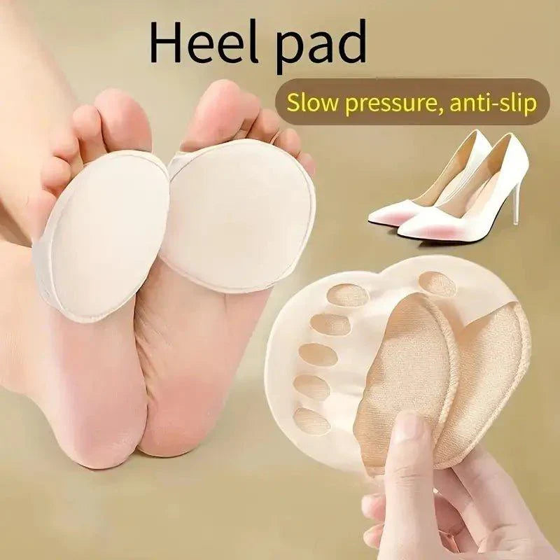 ForePad Gel Foam Insoles for Heel Pain Relief Non-Slip Breathable Washable Cushioning One Size