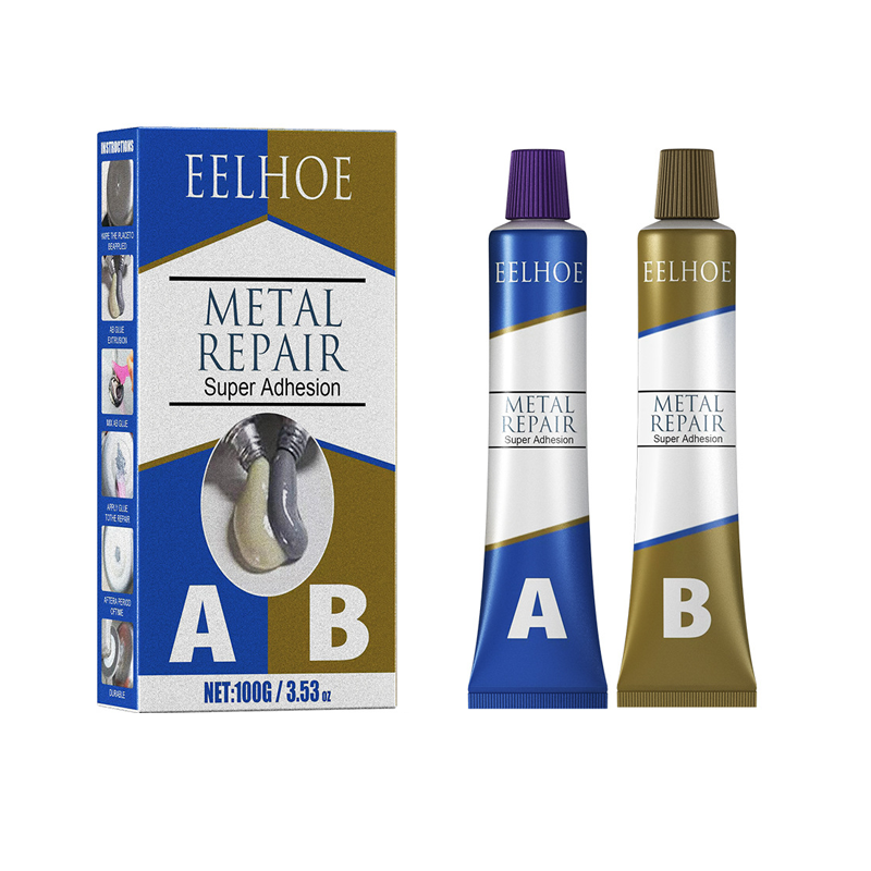Metal Repair Adhesive Epoxy 2-Part Fast Curing High Strength Heat Resistant for DIY Home Automotive Marine Repairs