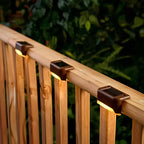 Solar Waterproof LED Step Light Solar-Powered Outdoor Stair Lighting Weather-Resistant