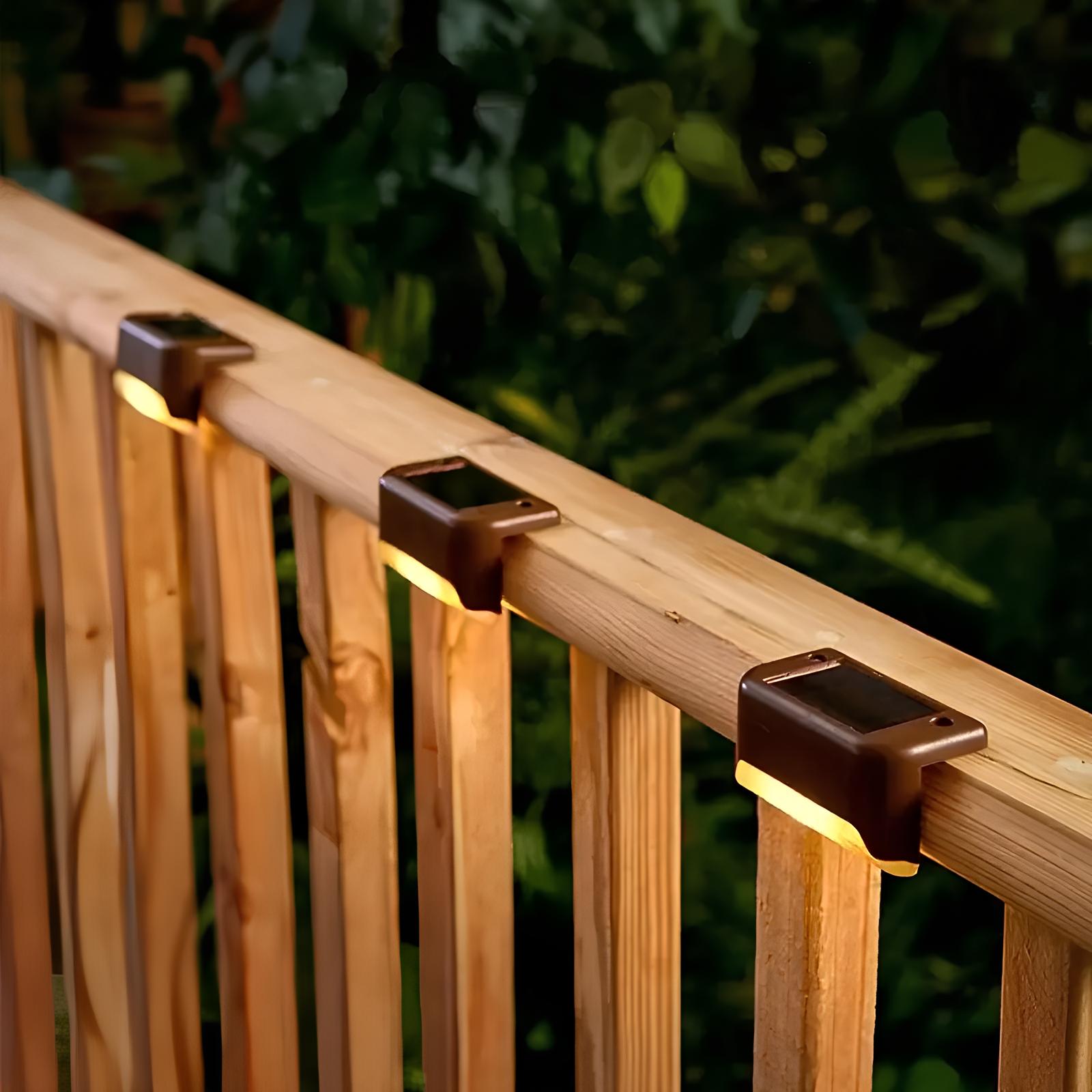Solar Waterproof LED Step Light Solar-Powered Outdoor Stair Lighting Weather-Resistant
