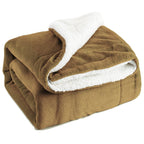 Women’s Soft Warming Fleece Blanket Plush Cozy Throw for Couch and Bed