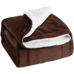 Women’s Soft Warming Fleece Blanket Plush Cozy Throw for Couch and Bed
