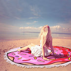 Ladies Large Beach Lounger with Hamburger Design Water-Repellent Lightweight Lounger for Beach and Outdoor Use