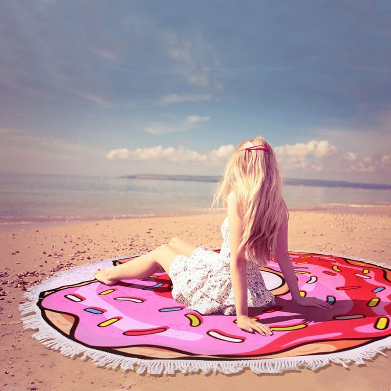Ladies Large Beach Lounger with Hamburger Design Water-Repellent Lightweight Lounger for Beach and Outdoor Use
