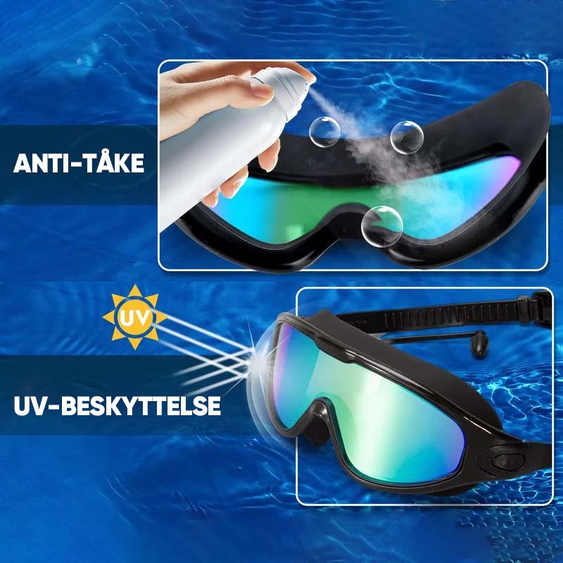 Anti Fog Swim Goggles Unisex Silicone Comfortable Fit Wide Angle Clear Vision