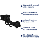 AlignR Shoulder Support Brace Cross-Compression Stability Breathable Mesh Comfort Relieves Shoulder Pain Improves Posture