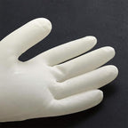 Unbreakable Nitrile Rubber Gloves 1 Pair White Food Safe Durable Non-Slip Multipurpose