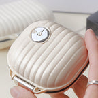 Portable Daily Pill Organizer 7-Section Water-Resistant Compact White PET Silicone Pill Box