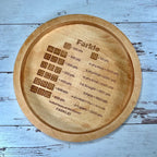 Farkle Dice Tray with Laser-Engraved Scoring System and 6 Dice, 7 or 14 Inch Multipurpose Game Tray