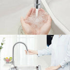 Rotating Faucet Spray Head Stainless Steel Dual Mode Water Saving Kitchen Sink Accessory