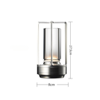 Cordless Aluminum Table Lamp Rechargeable Waterproof Dimmable Touch Sensor Desk Light 11 Inch