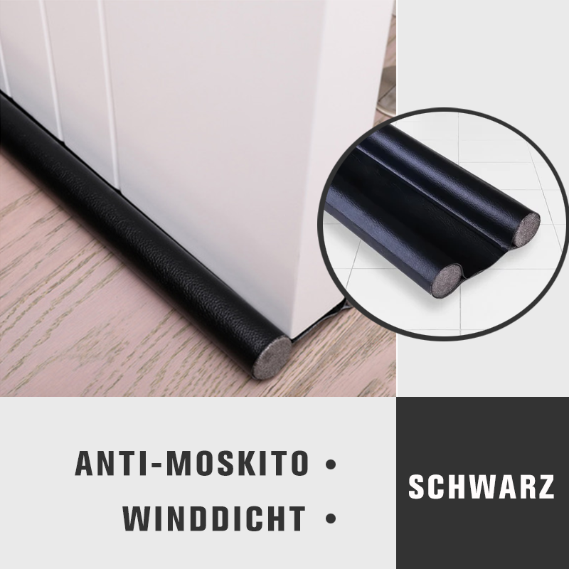 Waterproof Door Bottom Sealing Strip PU Leather Adjustable 96cm Noise Dust Insect Blocker