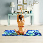 Brehn Women's Non-Slip Breathable Yoga Mat Eco-Friendly Durable Pilates Fitness Mat