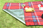 Brehn Women's Outdoor Picnic Blanket Waterproof Insulating Layer Compact Carry Handle