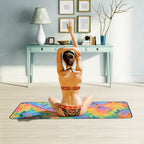 Brehn Women's Non-Slip Breathable Yoga Mat Eco-Friendly Durable Pilates Fitness Mat