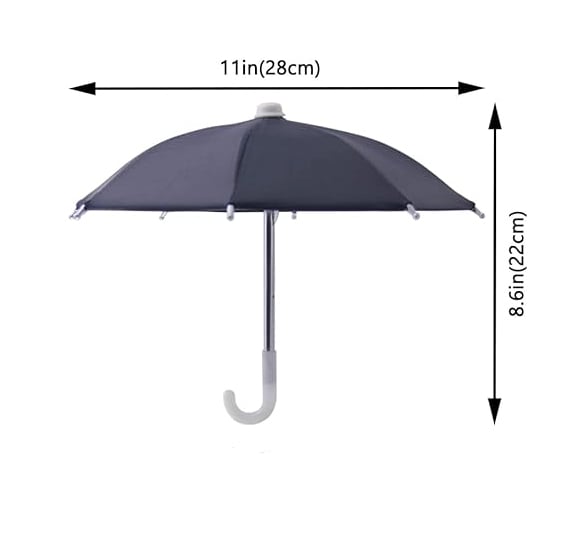 Phone Umbrella Suction Cup Stand Anti-Glare Sunshade Holder for Smartphones Portable Weatherproof Plastic