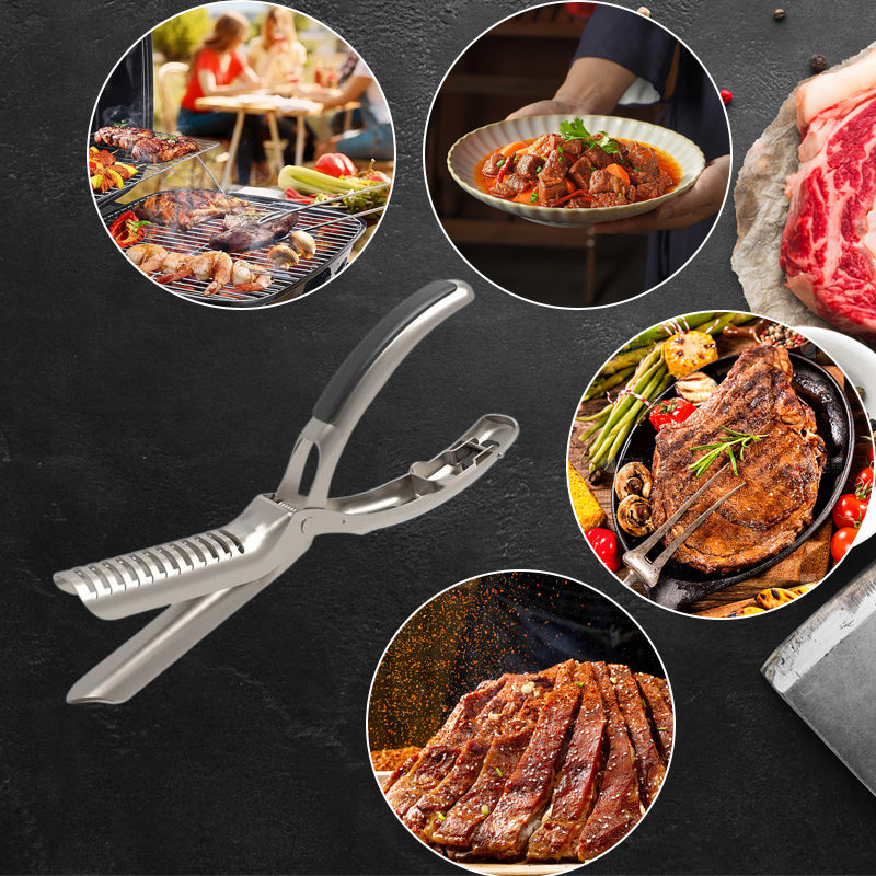 Rib Membrane Remover Tool Stainless Steel Ergonomic Handle Meat Prep for Ribs and Large Cuts