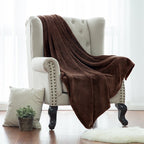 Brehn Women’s Soft Fleece Blanket Luxuriously Warm Cozy Throw for Living Room Bedroom