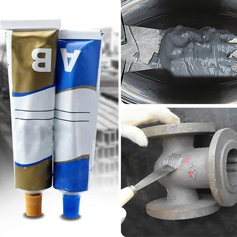 Metal Repair Adhesive Epoxy 2-Part Fast Curing High Strength Heat Resistant for DIY Home Automotive Marine Repairs