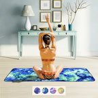 Women’s Yoga Mat Non-Slip Surface Colorful Design Durable Fitness Exercise Mat