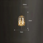 CrystalBeam Modern LED Pendant Light Star Design Glass Dimmable Cord Pendant Lamp