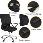 DriveEase Car Lumbar Support Cushion Memory Foam Breathable Mesh Ergonomic Back Pain Relief for Commute and Long Drives