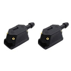 Car Wiper Nozzle Four-Hole Adjustable Spray Black Nylon 2/4/8 Pack for Truck and Car