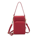 Touchscreen Phone Crossbody Bag with RFID Blocking and Removable Straps, Synthetic Leather, Fits Phones Up to 6.5 Inch