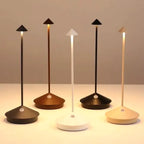 ClarityGlow Wireless LED Table Lamp Dimmable Rechargeable USB Water-Resistant Modern Design