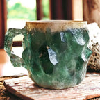 CrystalBrew Crystal Coffee Cup 350ml Mineral Glass for Hot and Cold Drinks