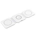 Foldable 3-in-1 Wireless Charger 15W Fast Charging for Phone AirPods Apple Watch Black White