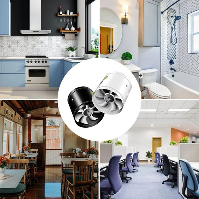 Super Suction Power Quiet Exhaust Fan 40W 600m³/h Metal Casing Multifunctional Range Hood Ventilator
