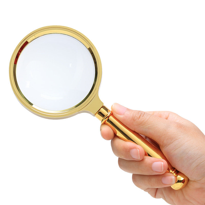 6X Magnifying Glass Lightweight Pocket Size Clear Lens for Reading Small Print Maps Newspapers Jewelry Electronics