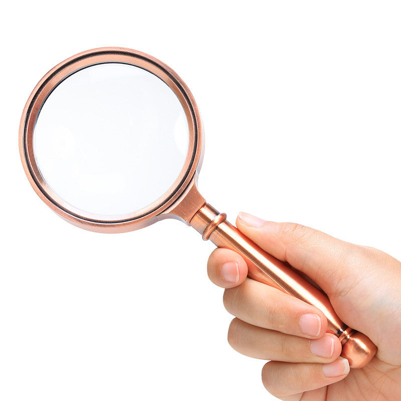 6X Magnifying Glass Lightweight Pocket Size Clear Lens for Reading Small Print Maps Newspapers Jewelry Electronics