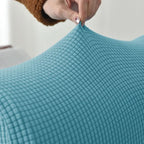 2-Piece Waterproof Jacquard Armrest Covers with Anti-Slip Base for Sofas and Chairs