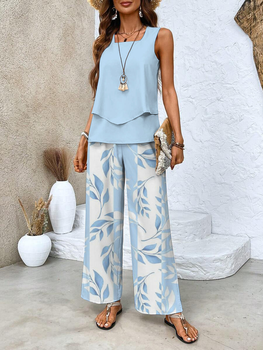 Elegant two-piece wedding guest dress set for women by Harrow, featuring a stylish dress and matching top for special occasions.