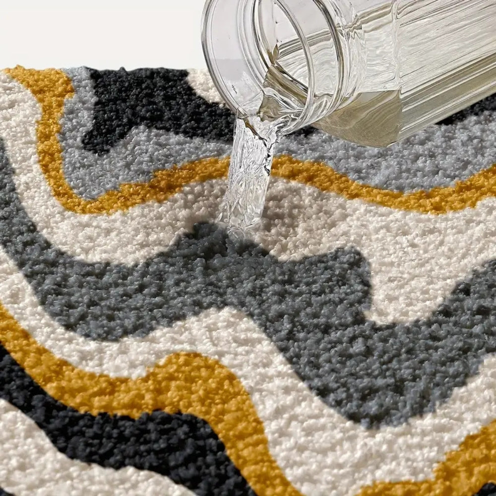 Absorbent Non-Slip Bath Mat Soft Quick-Drying Microfiber Rug 20x32 Inches
