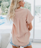 Harrow Aletta casual summer blouse for women, relaxed fit with light fabric and short sleeves, ideal for warm weather.